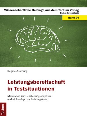 cover image of Leistungsbereitschaft in Testsituationen
